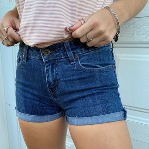 Levi Dark Wash Shorts
